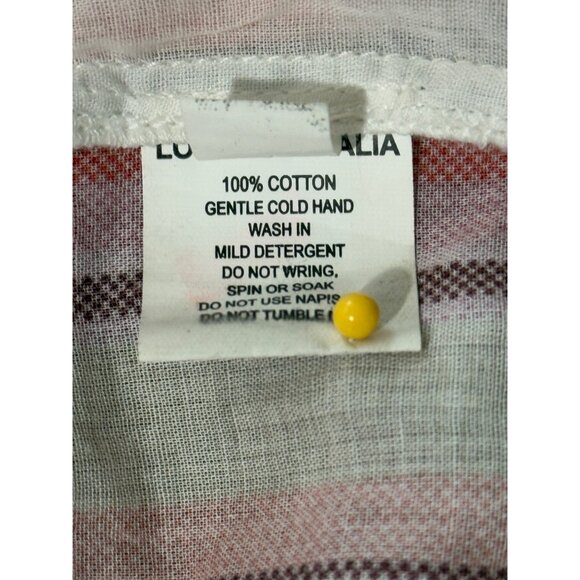 Lola Australia Womens Dress Boho Pink Printed Long Sleeve Cotton Size S - Picture 8 of 9